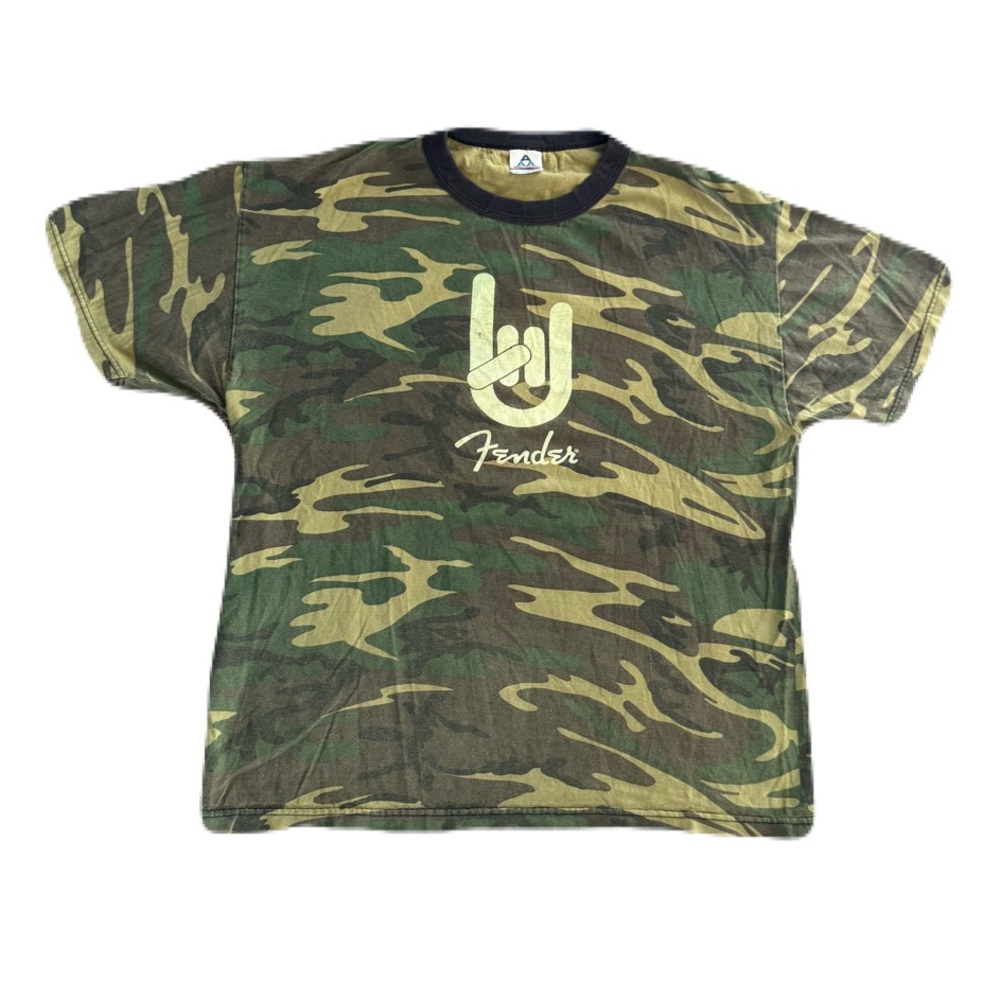 Fender Camo Graphic T Shirt Size XL